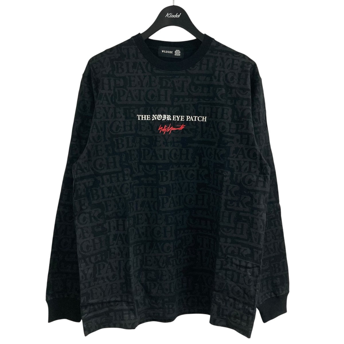 YOHJI YAMAMOTO×THE BLACK EYE PATCH 総柄ロングスリーブカットソー