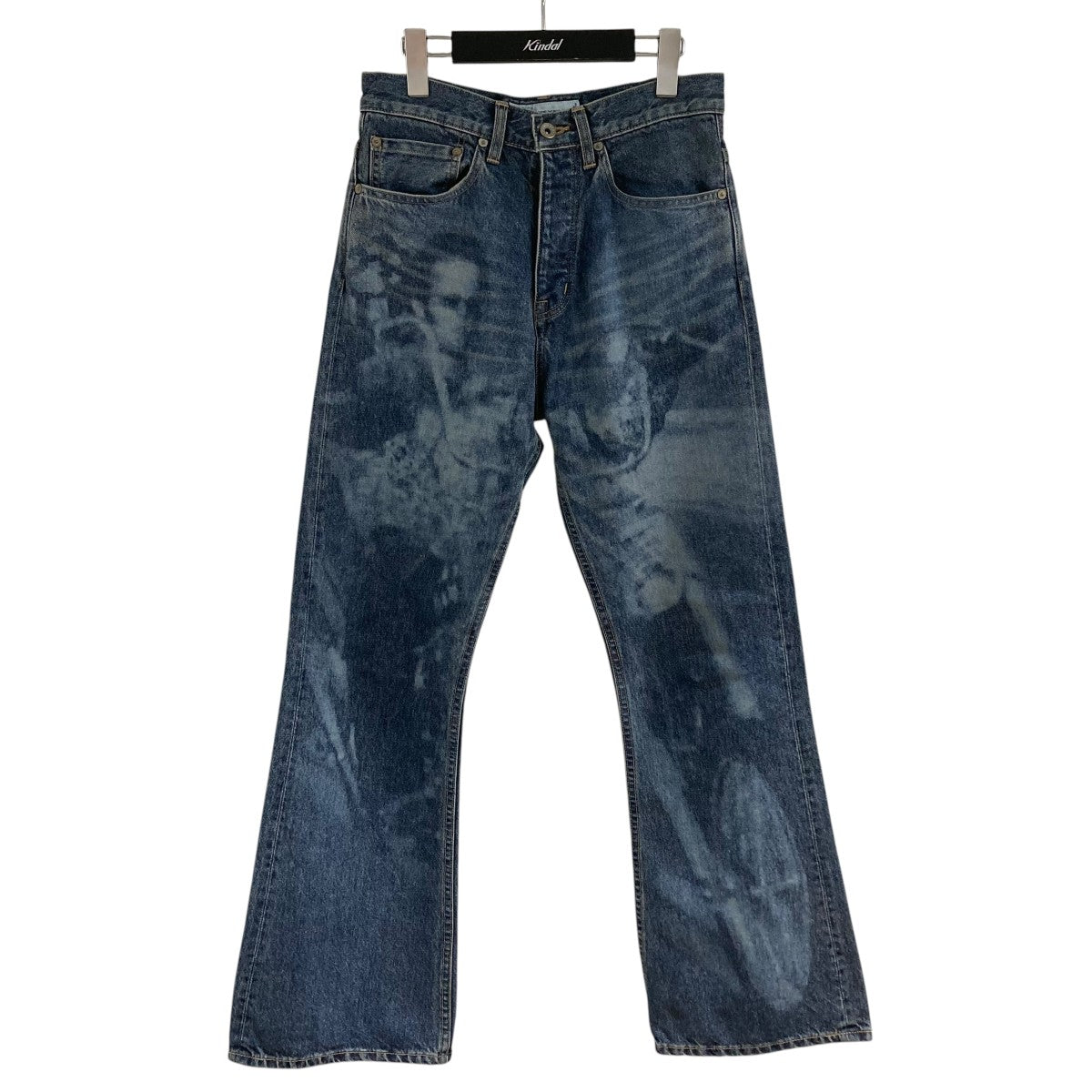 DAIRIKU(ダイリク) プリントデニムパンツ 25SS ER-2 インディゴ サイズ