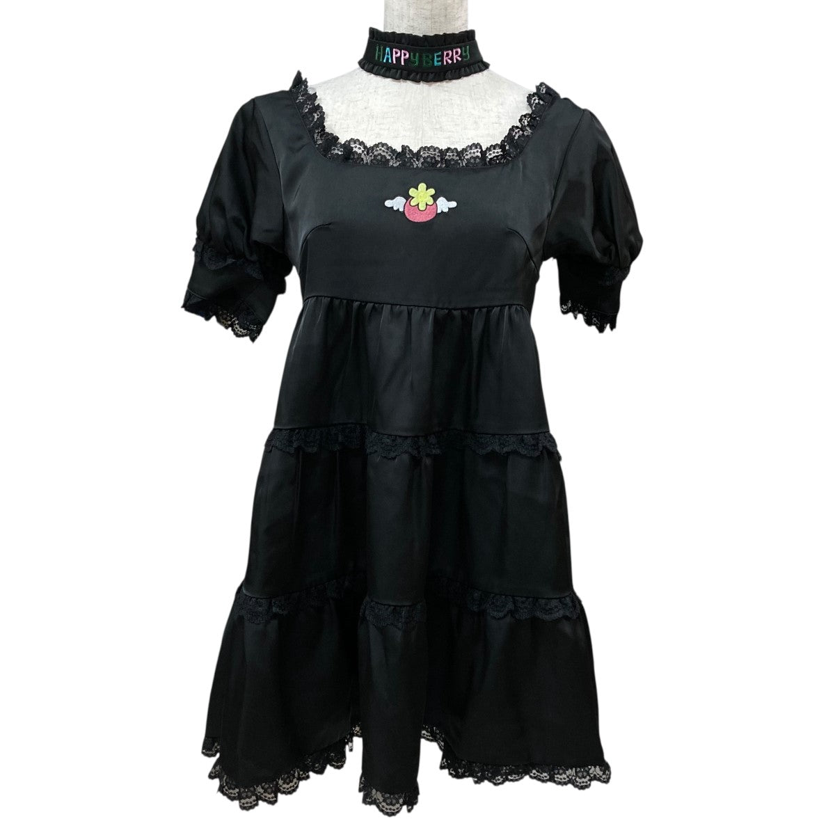 HAPPY BERRY HEIHEI ワンピース ブラック HEI HEI×HAPPY BERRY ミニワンピース ブラック サイズ 3｜【公式