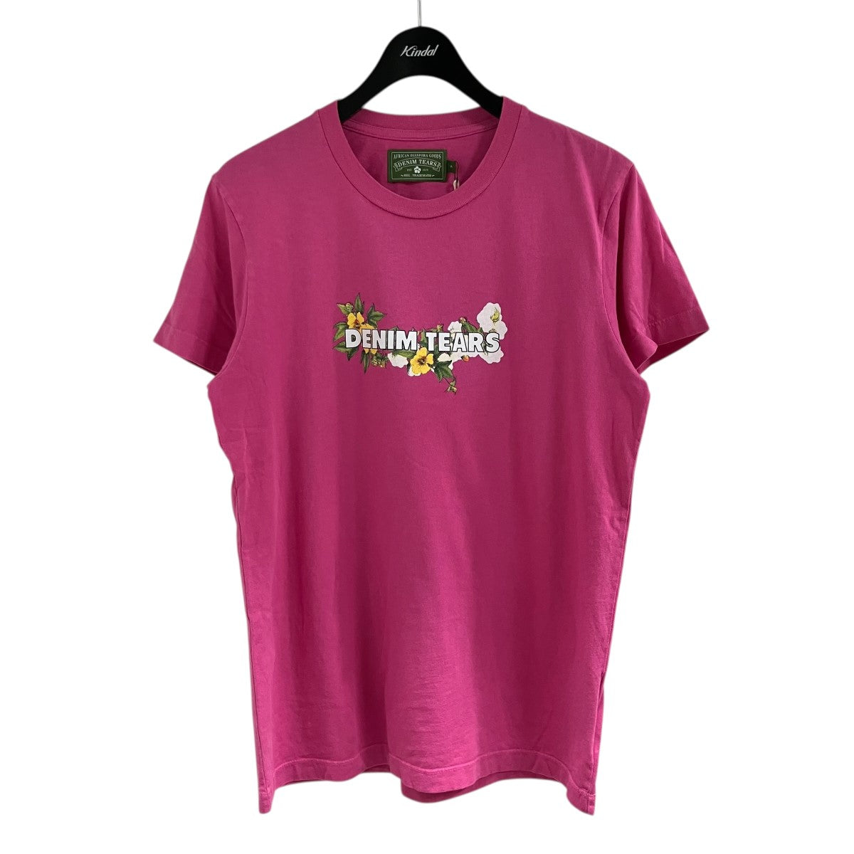 Denim Tears(デニムティアーズ) プリントTシャツ ピンク サイズ S 