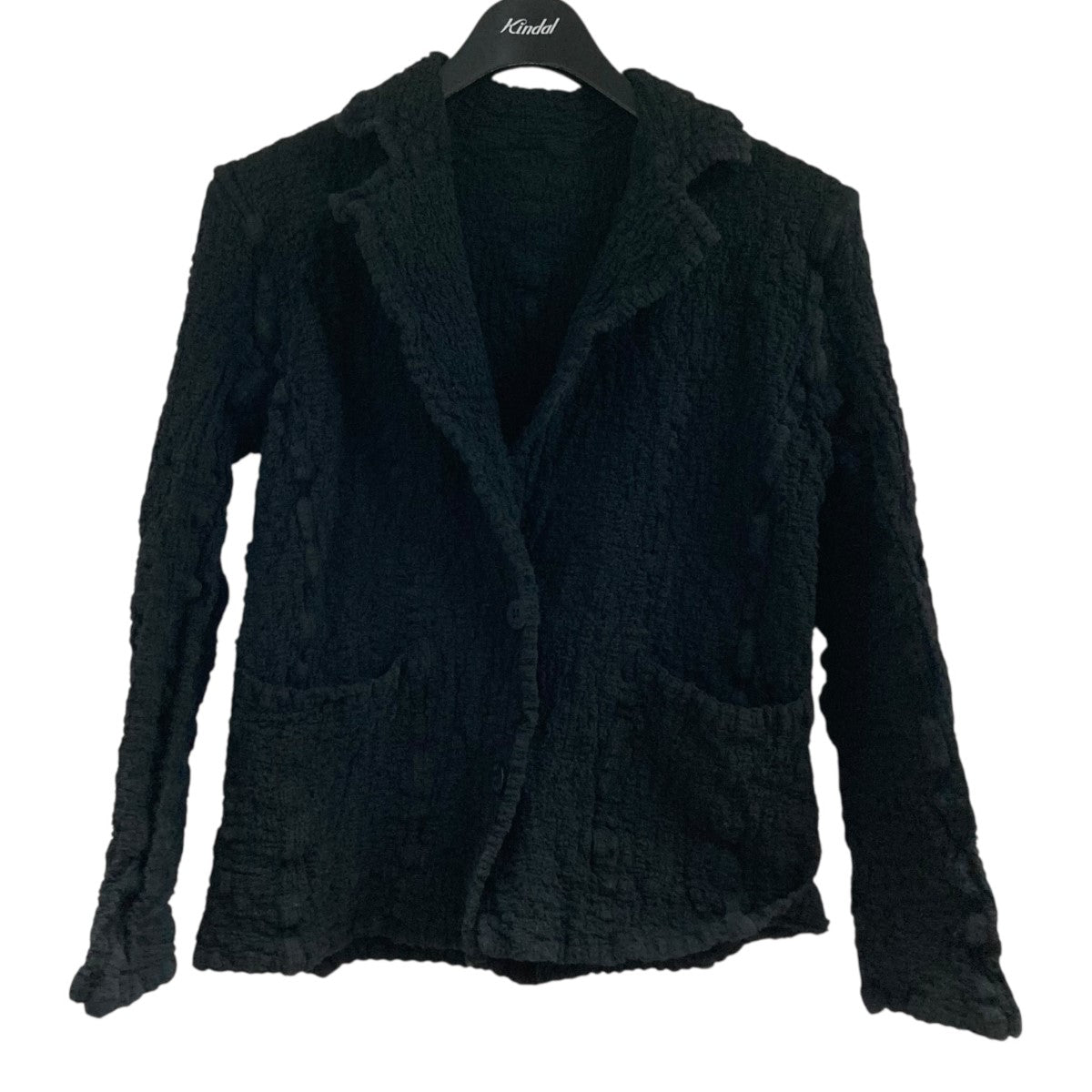 me ISSEY MIYAKE カリフラワー ジャケット 美品 ブラック フリー me ISSEY MIYAKE(ミーイッセイミヤケ) カリフラワージャケット