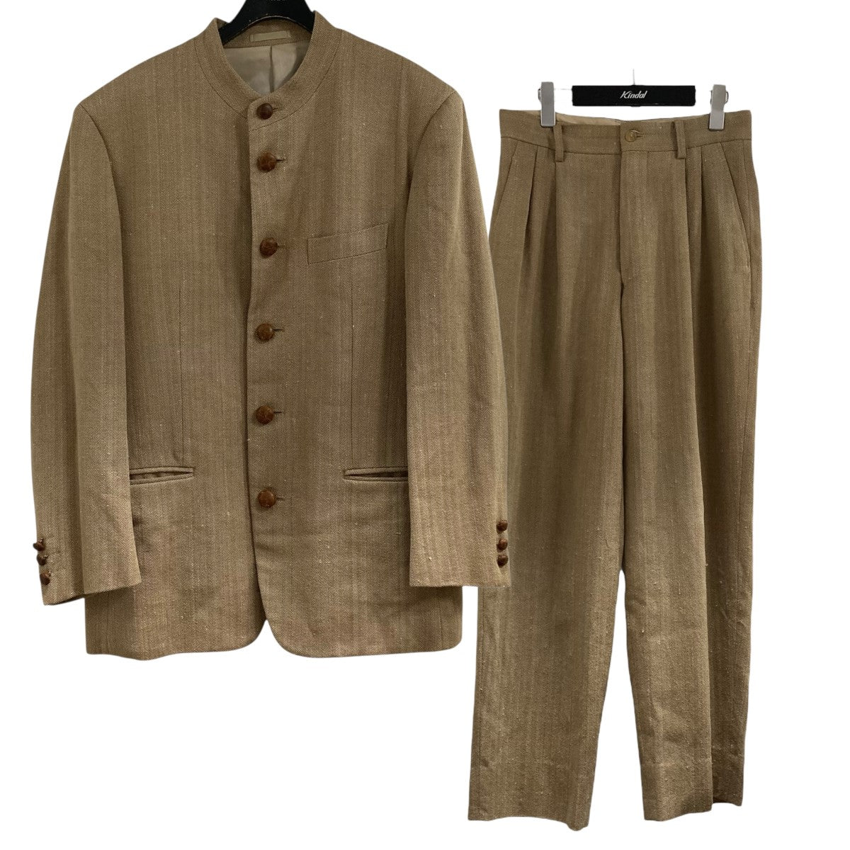 【ISSEY MIYAKE MEN】 マオカラー ジャケット チャイナボタン 中古・古着通販】ISSEY MIYAKE MEN (イッセイミヤケメン