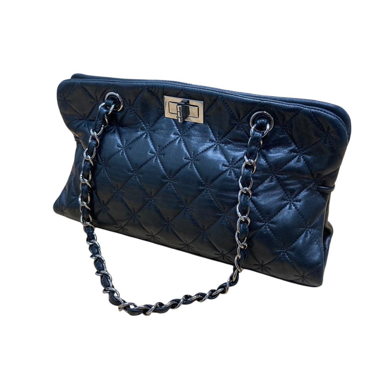 CHANEL(シャネル) ヴィンテージパテントキルティングステッチ