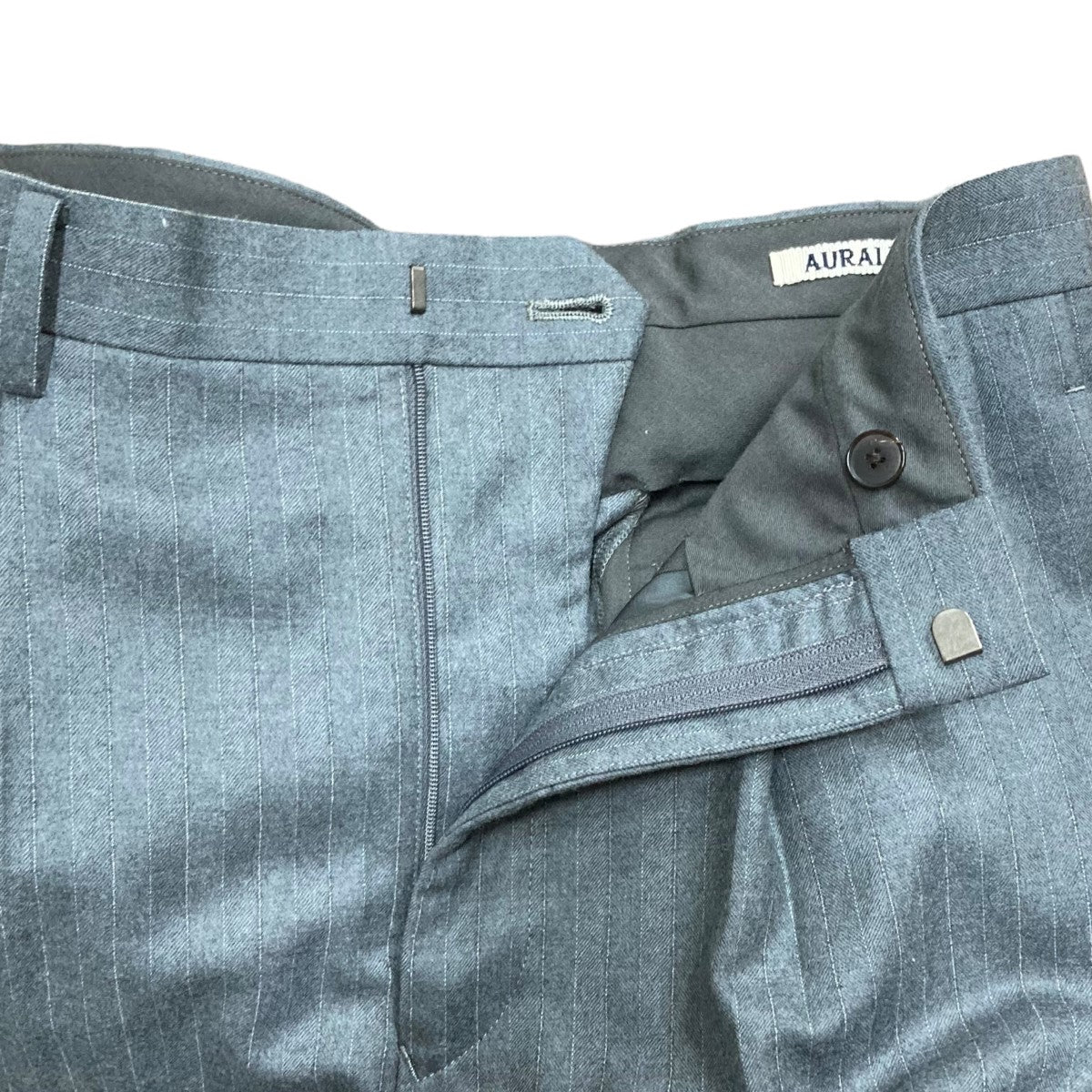 AURALEE 2タックパンツA24AS04HC 古着・中古-6枚目のアイテム画像