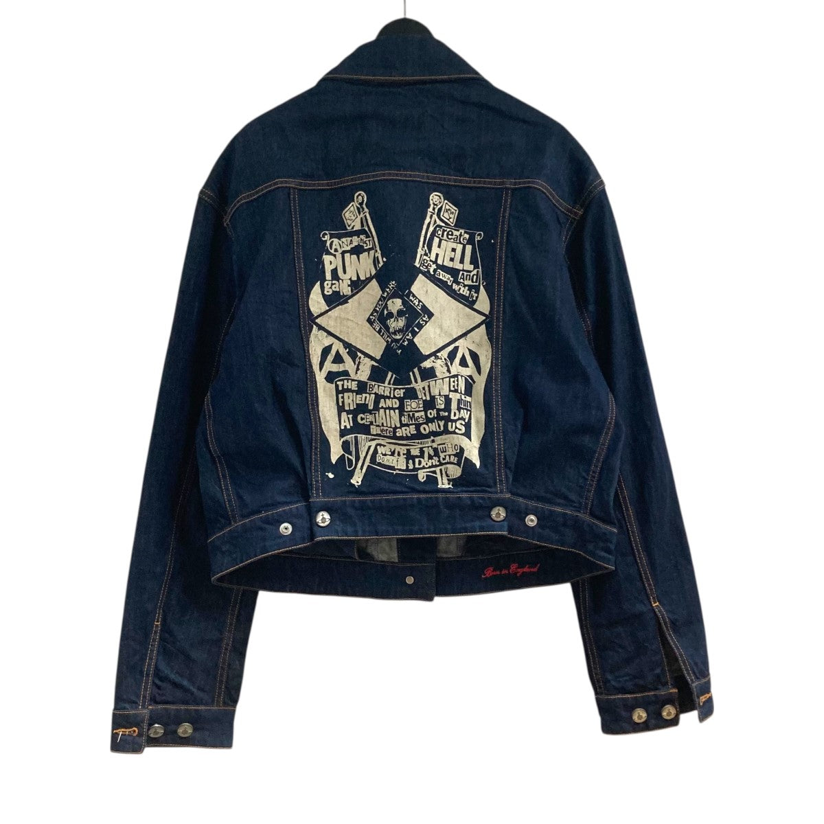 「PUNK HELL JACKET」バックプリントデニムジャケット