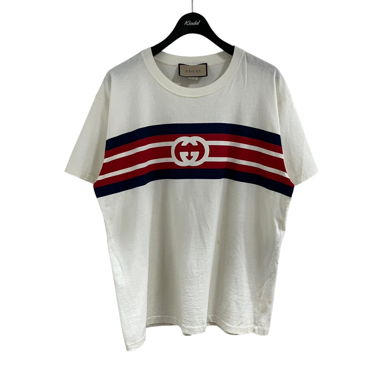 GUCCI(グッチ) インターロッキングG ストライプ Tシャツ 616036 XJDAG
