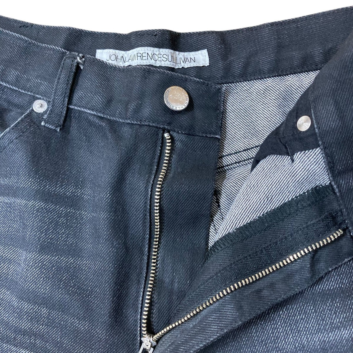 ウォッシュドデニムフレアパンツ