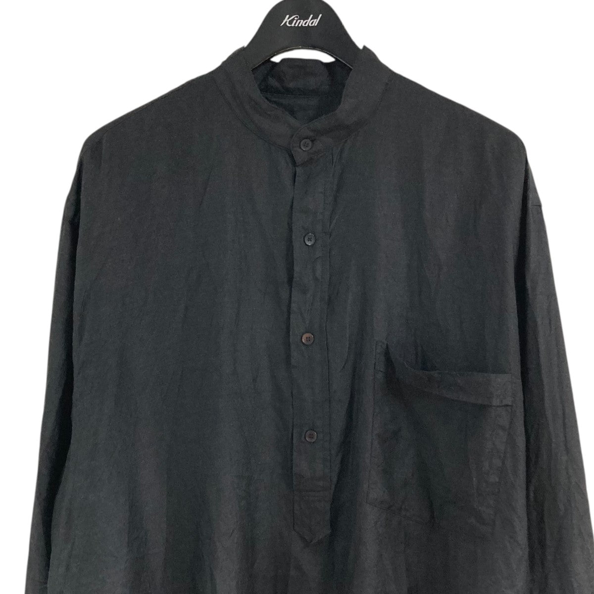 25SSウールシルク プルオーバーシャツB01-02005