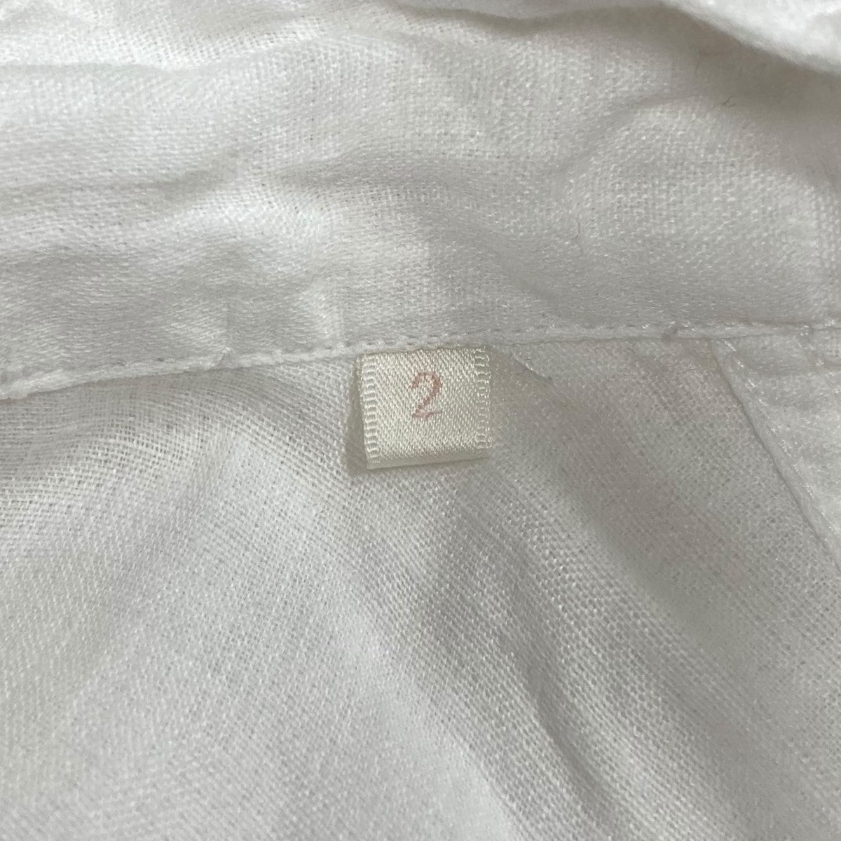 COMOLI 25SSリネンWクロス プルオーバーシャツB01-02007 古着・中古-6枚目のアイテム画像