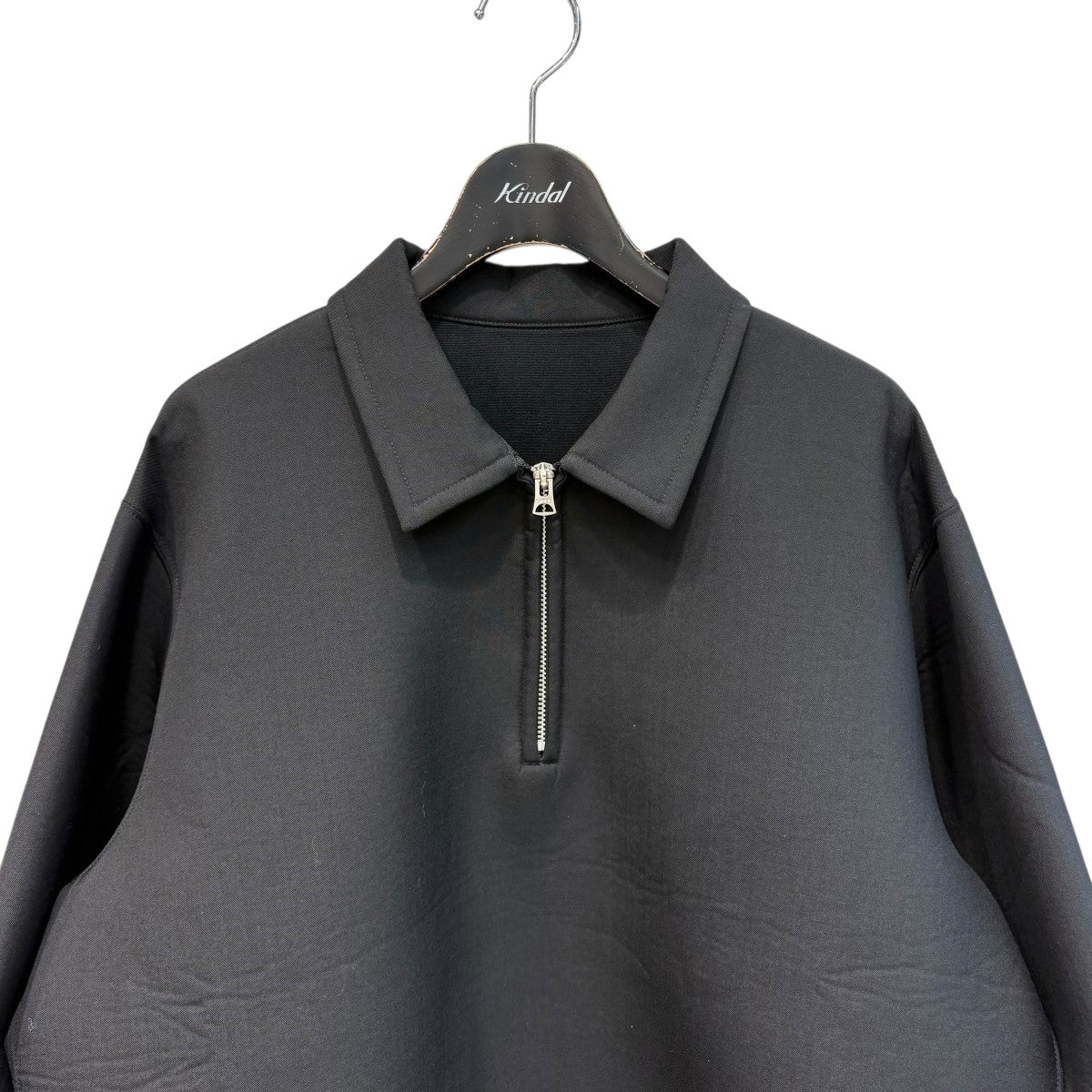 24SSハーフジップスウェット スーチングボンディングプルオーバー24-03271M Suiting Bonding Pullover