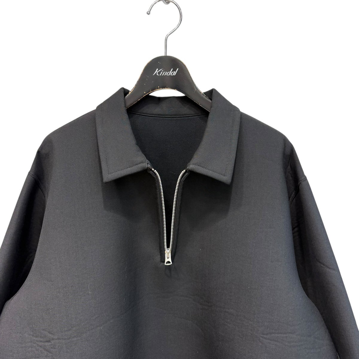 24SSハーフジップスウェット スーチングボンディングプルオーバー24-03271M Suiting Bonding Pullover