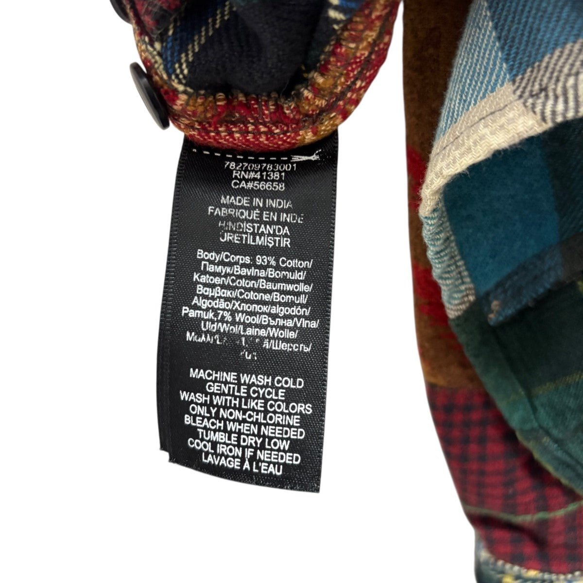 RRL パッチワークシャツ 古着・中古-5枚目のアイテム画像