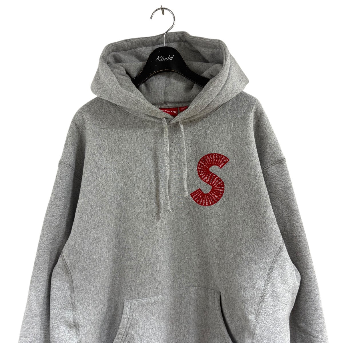Supreme Sロゴプルオーバーパーカー「S Logo Hooded Sweatshirt Heather Grey」 古着・中古-3枚目のアイテム画像