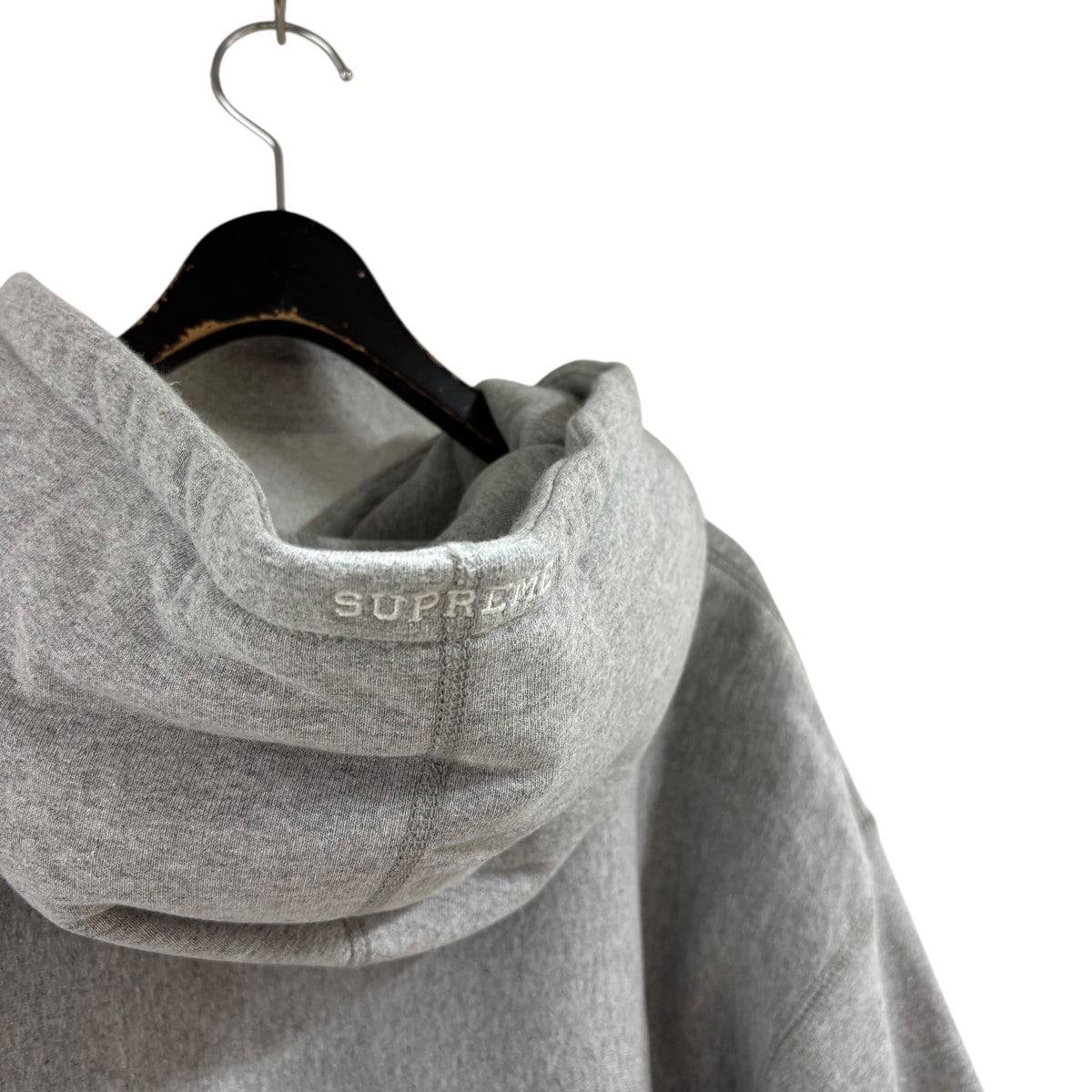 Supreme Sロゴプルオーバーパーカー「S Logo Hooded Sweatshirt Heather Grey」 古着・中古-5枚目のアイテム画像