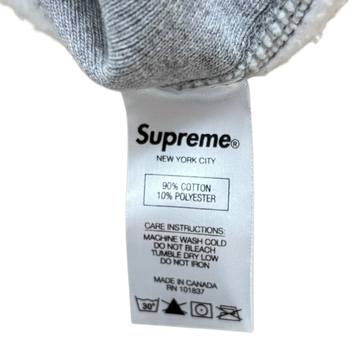 Supreme Sロゴプルオーバーパーカー「S Logo Hooded Sweatshirt Heather Grey」 古着・中古-7枚目のアイテム画像