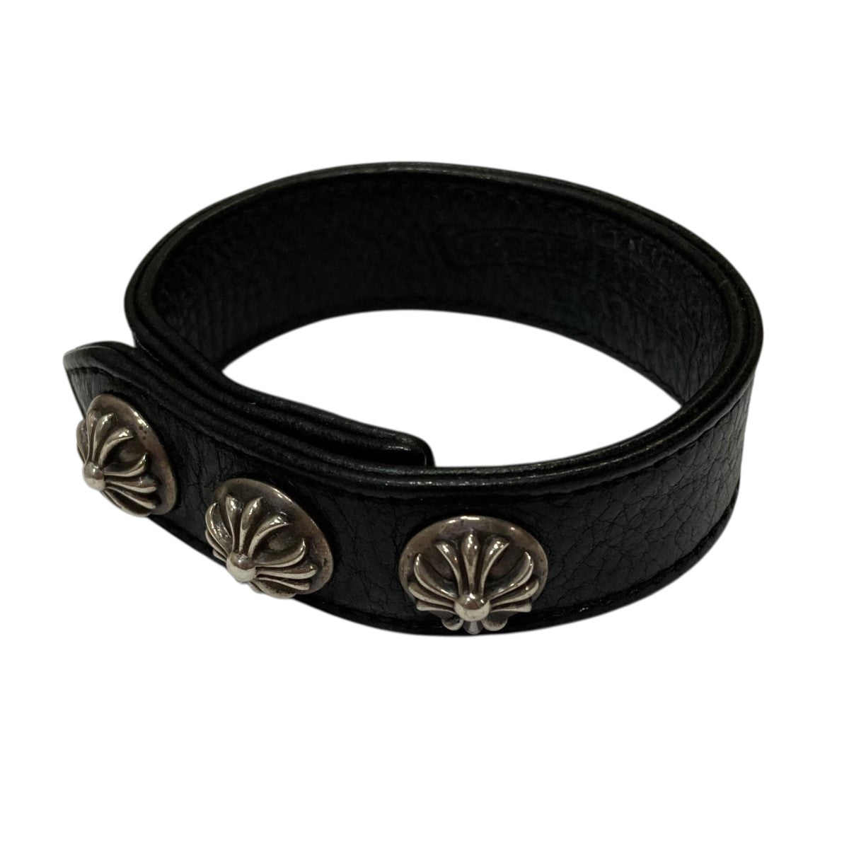 クロムハーツ 3ボタン2スナップブレスレット 美品 chrome hearts 楽天市場】クロムハーツ 3ボタン 2スナップ ブレスレット レザー