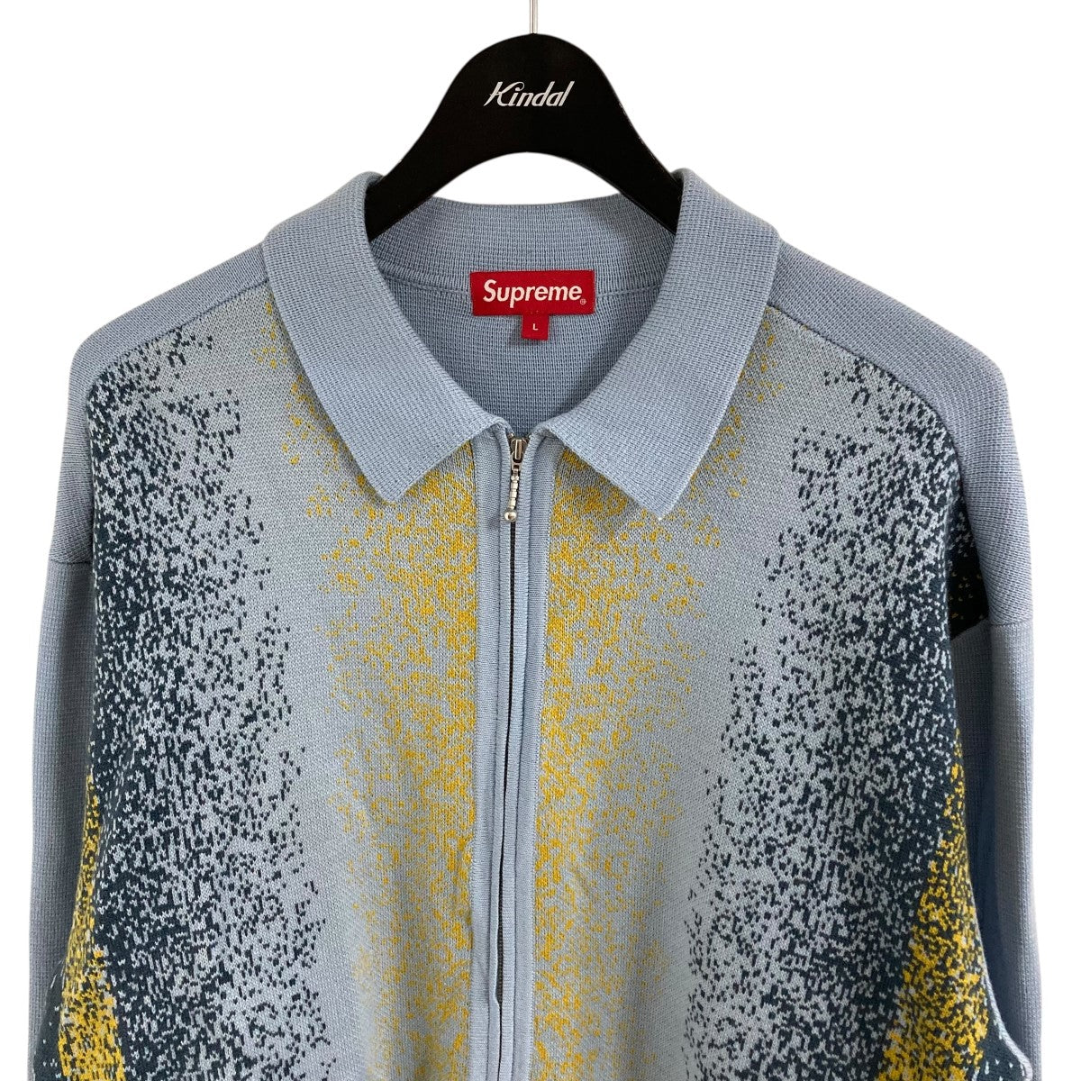 グラディエントストライプジップアップカーディガン