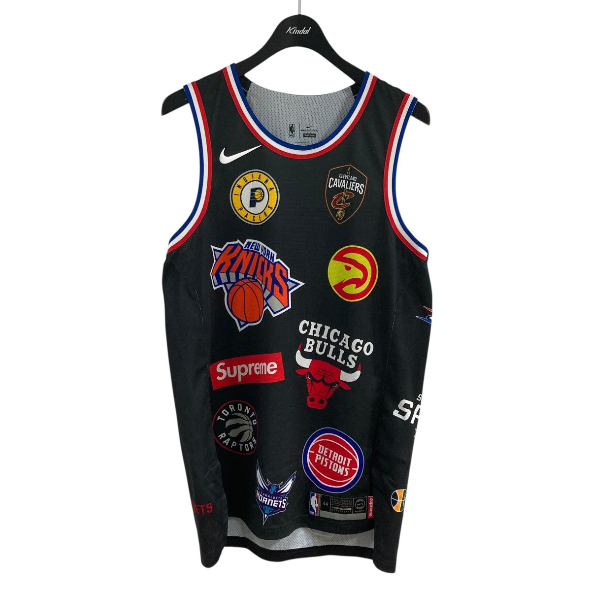 NIKE×Supreme バスケシャツ AQ4227-010 ブラック×マルチカラー サイズ