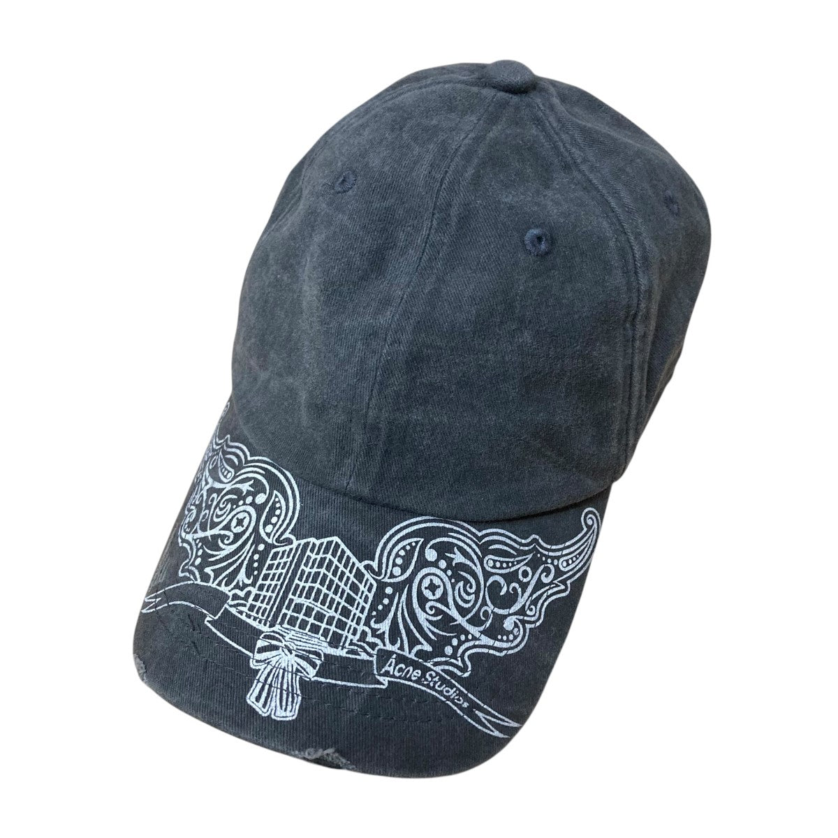 ダメージ加工プリントキャップ