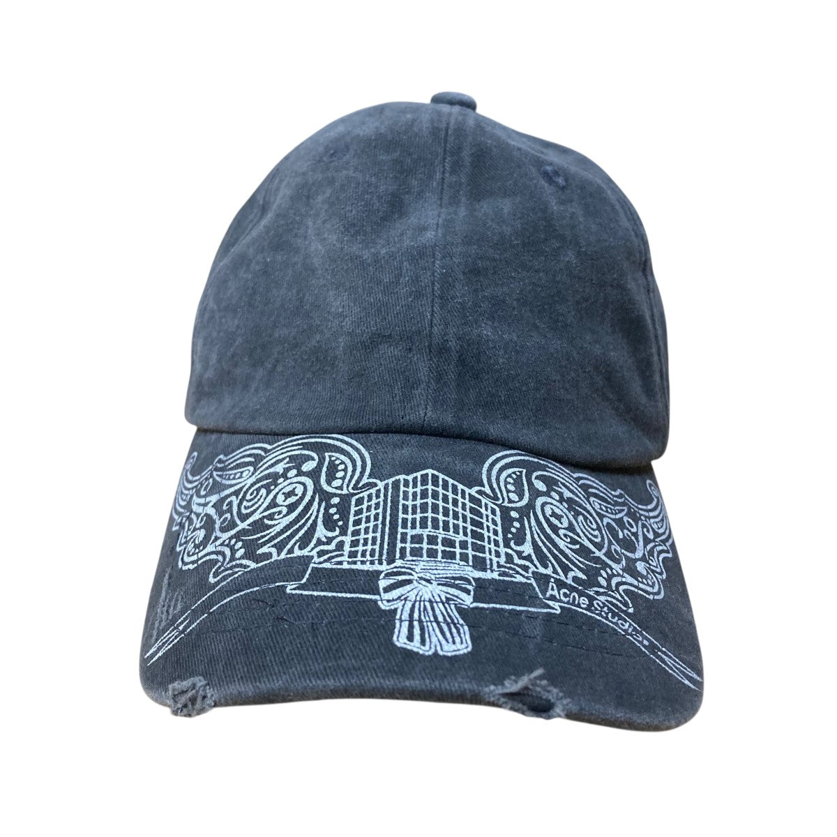 ダメージ加工プリントキャップ