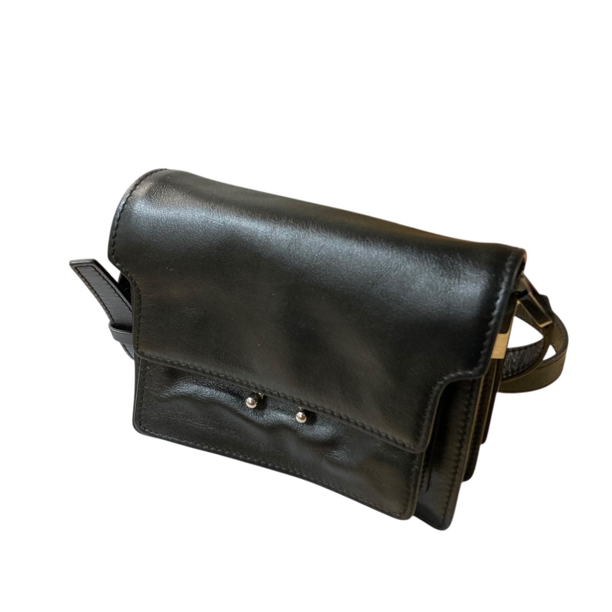 MARNI(マルニ) カーフスキンショルダーバッグ SBMQ0046U1 ブラック