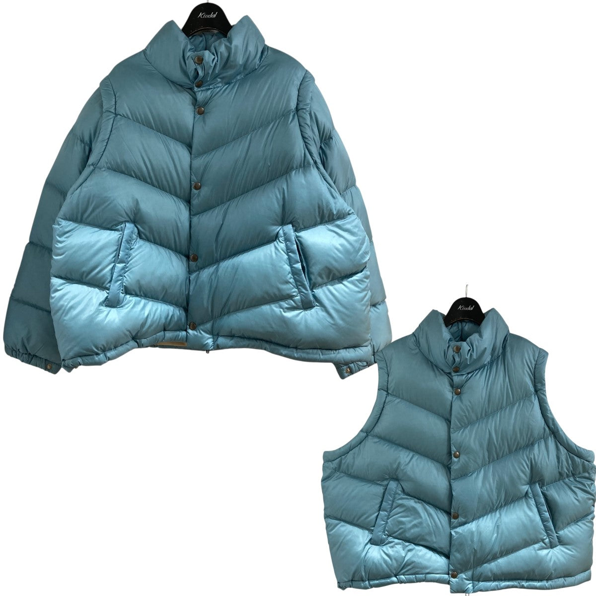 SIERRA DESIGNS×BEAMS 2WAY ショート ダウン 825025 ブルー サイズ M