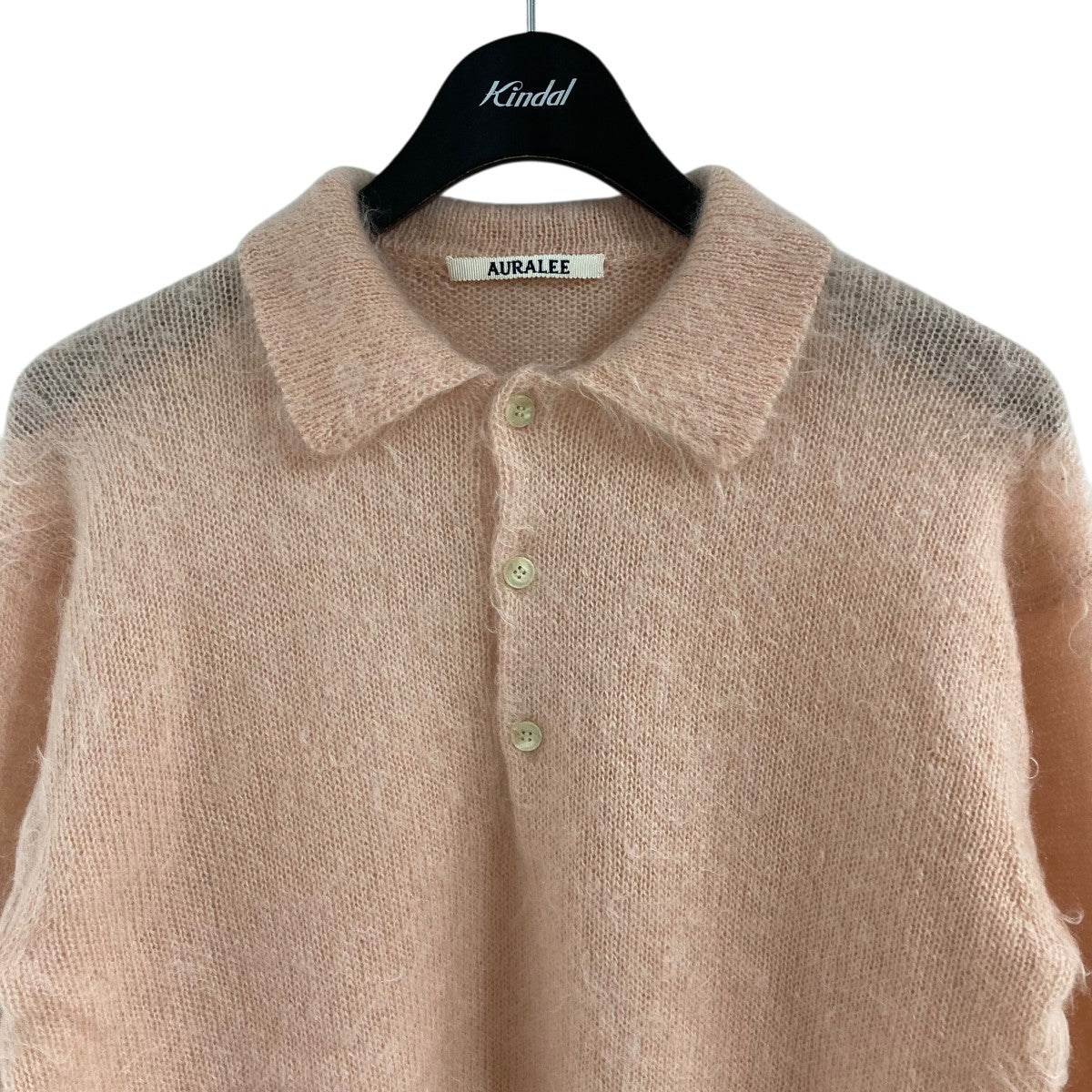 ニットポロシャツ