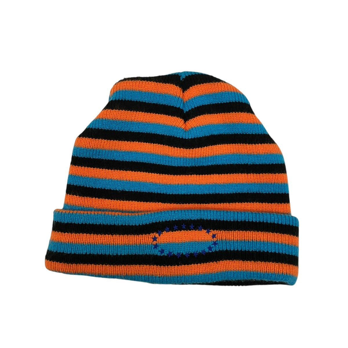 AFB ニット帽 afb AFB(エーエフビー) ボーダーニット帽 ブルー×オレンジ サイズ FREE