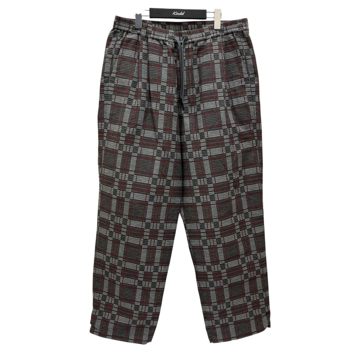 CHECK JACQUARD 1 TUCK EASY PANTSチェック1タックイージーパンツWM2473413