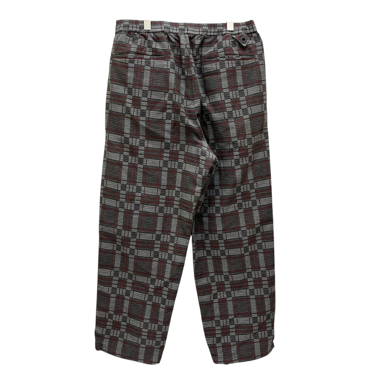 CHECK JACQUARD 1 TUCK EASY PANTSチェック1タックイージーパンツWM2473413