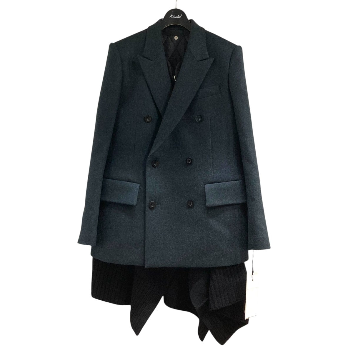 sacai(サカイ) 25AWウールメルトン X ウールニットジャケット25-08206