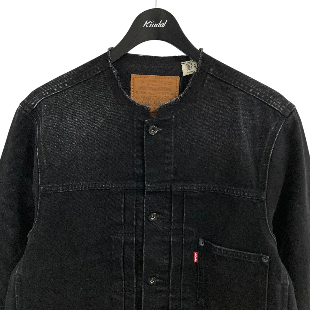 TYPE-1 デニムノーカラージャケット