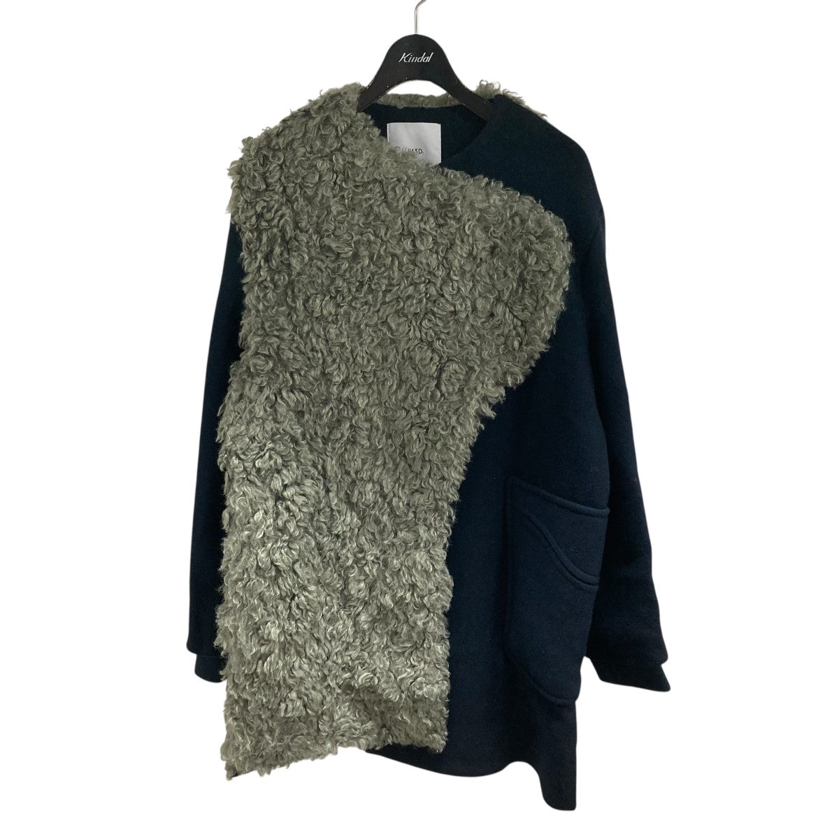 UN3D．(アンスリード) ボアミックスウェーブラインコート 522560001201