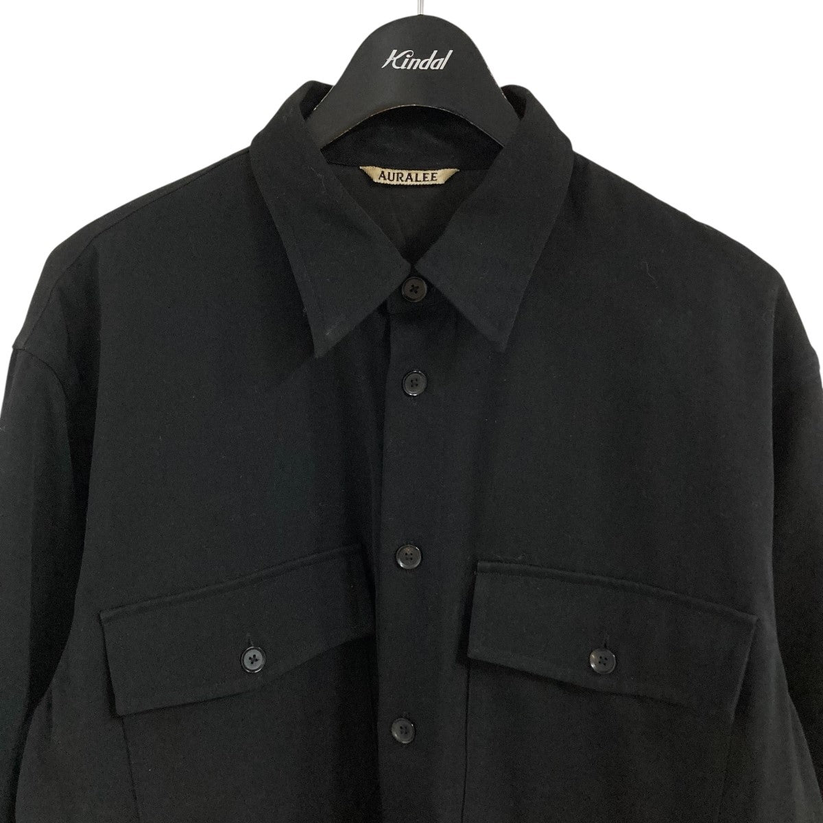 ウールマックスギャバジンシャツ