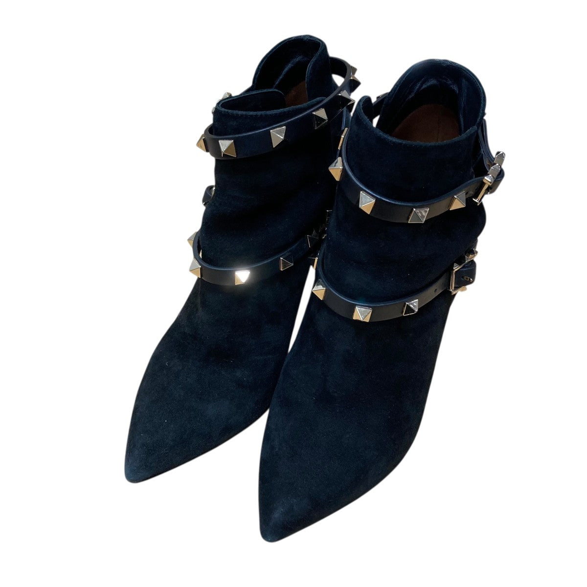 VALENTINO(ヴァレンチノ) スエードスタッズパンプス VSL 633 ブラック