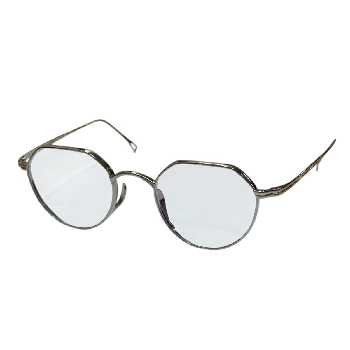 KameManNen(カメマンネン) 眼鏡KMN9916 KMN9916 シルバー×クリアレンズ