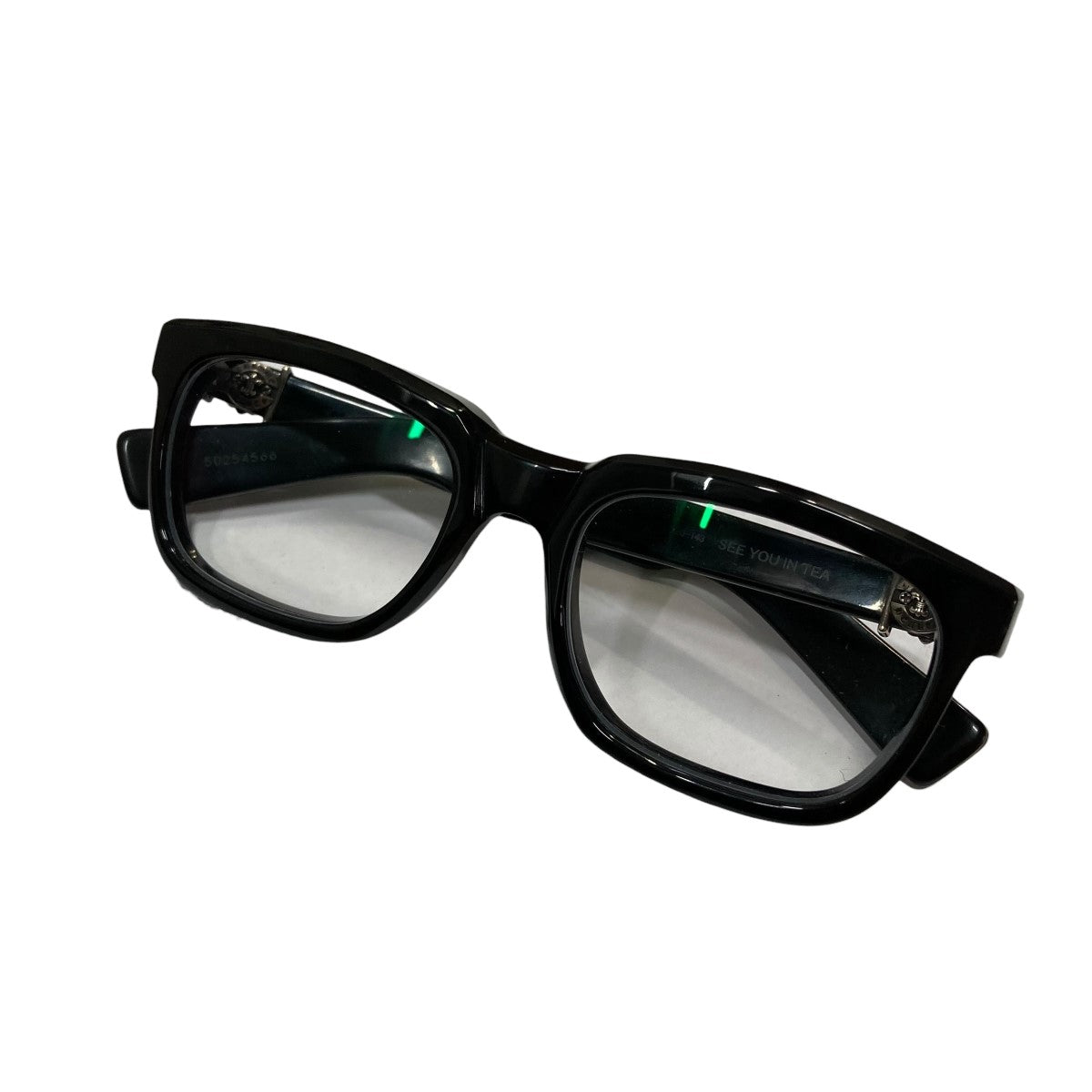 CHROME HEARTS(クロムハーツ) 眼鏡 ブラック サイズ 53□20-143