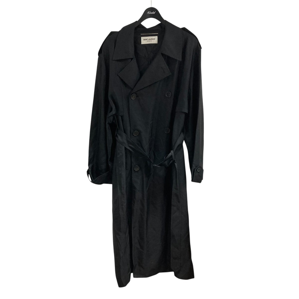Saint Laurent Paris サテントレンチコート 古着・中古-1枚目のアイテム画像