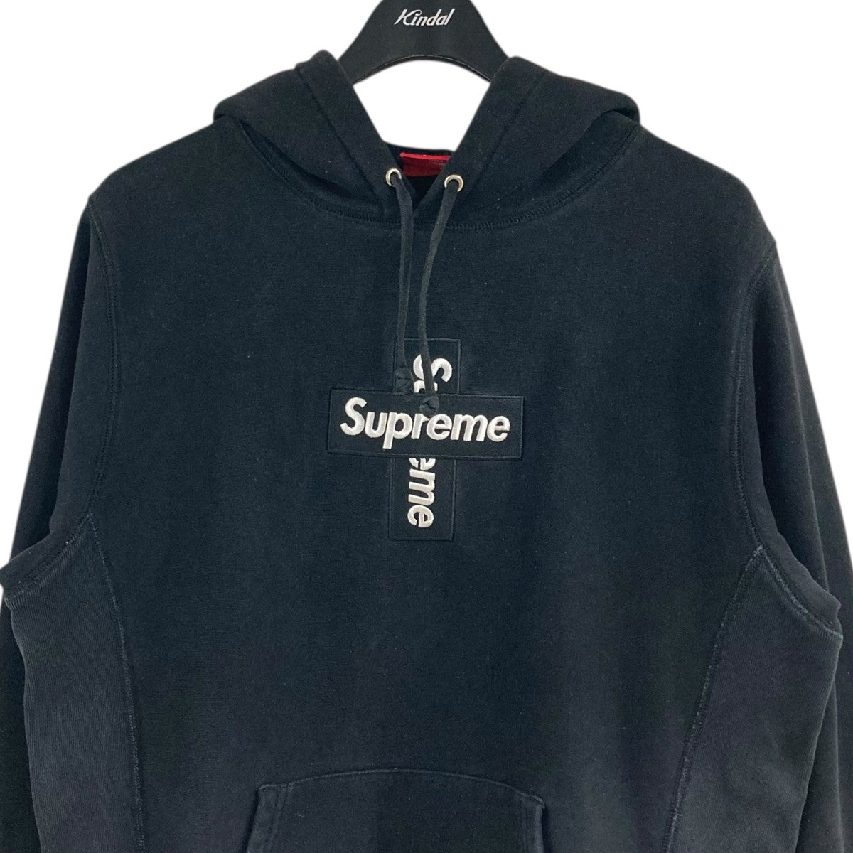 プルオーバーパーカーcross box logo hooded sweatshirt