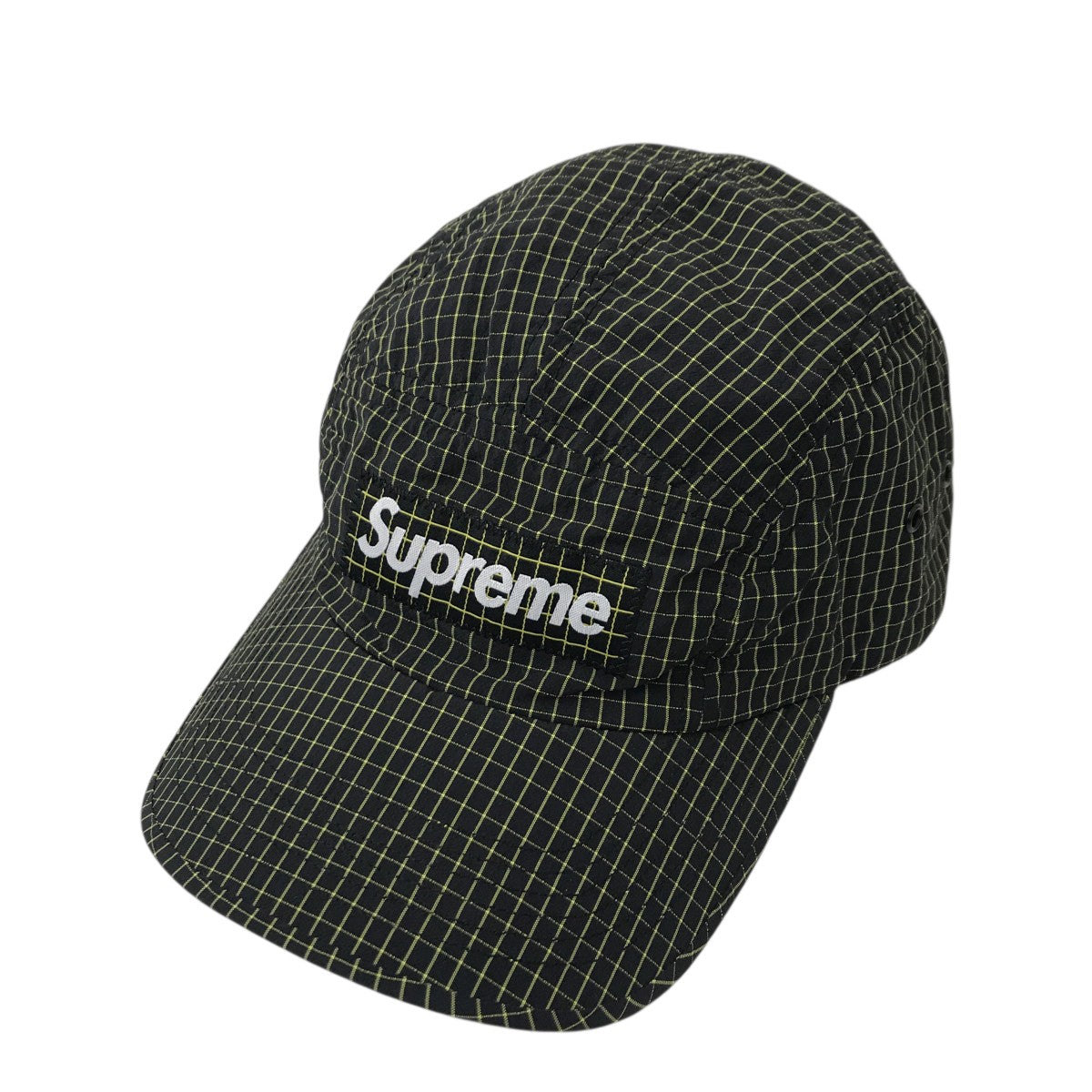 Supreme(シュプリーム) チェックキャップ ブラック×イエロー｜【公式