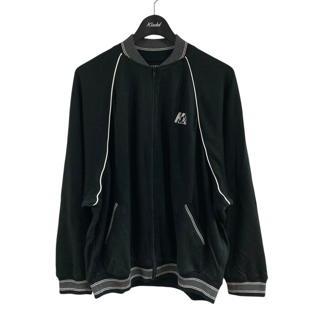 ヒステリックグラマー ボングガール ベロア フルジップスウェット ジャケット 黒 Hysteric Glamour(ヒステリックグラマー) ジップアップジャケット