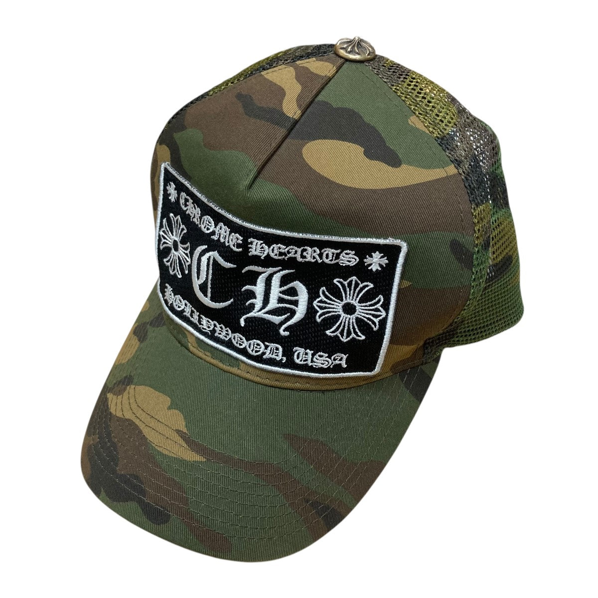 CHROME HEARTS(クロムハーツ) カモ柄CHトラッカーキャップ カーキ