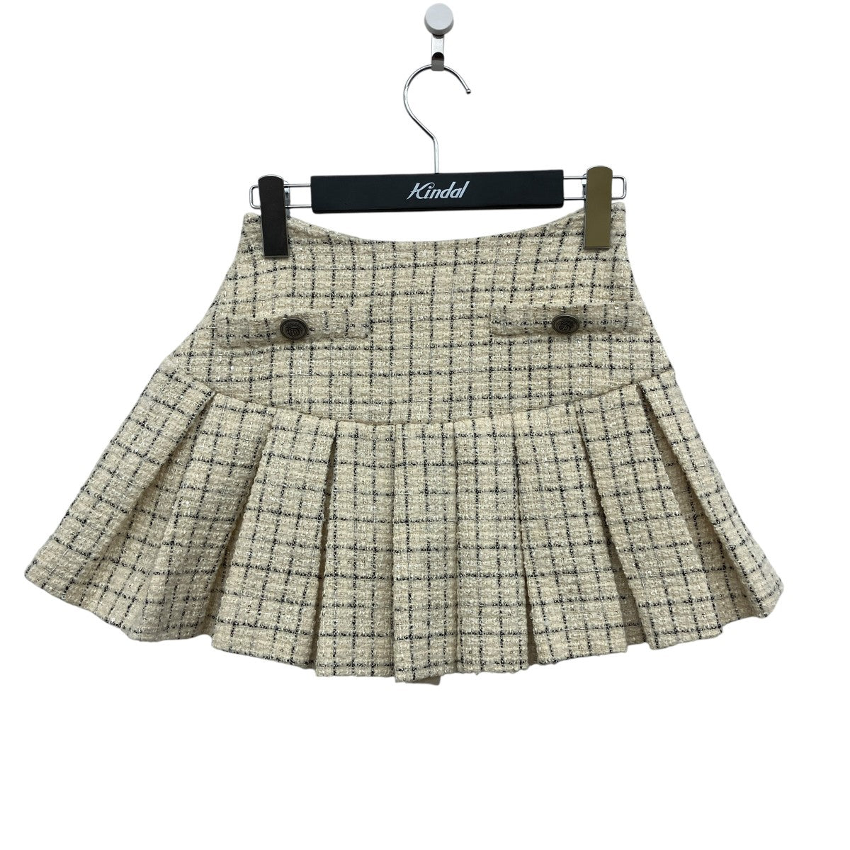 Darich(ダーリッチ) ツイードチェックプリーツミニスカート112532016