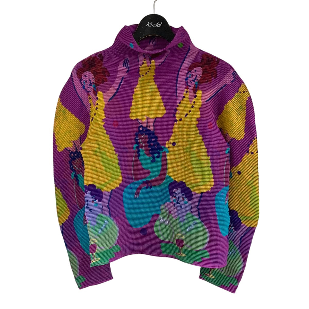 me ISSEY MIYAKE(ミーイッセイミヤケ) マルチカラーカットソー