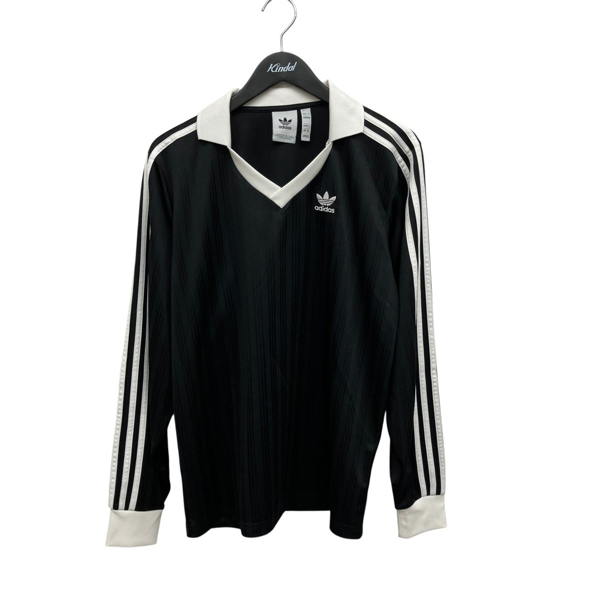 adidas(アディダス) フットボール ジャカード Vネック長袖ポロシャツ
