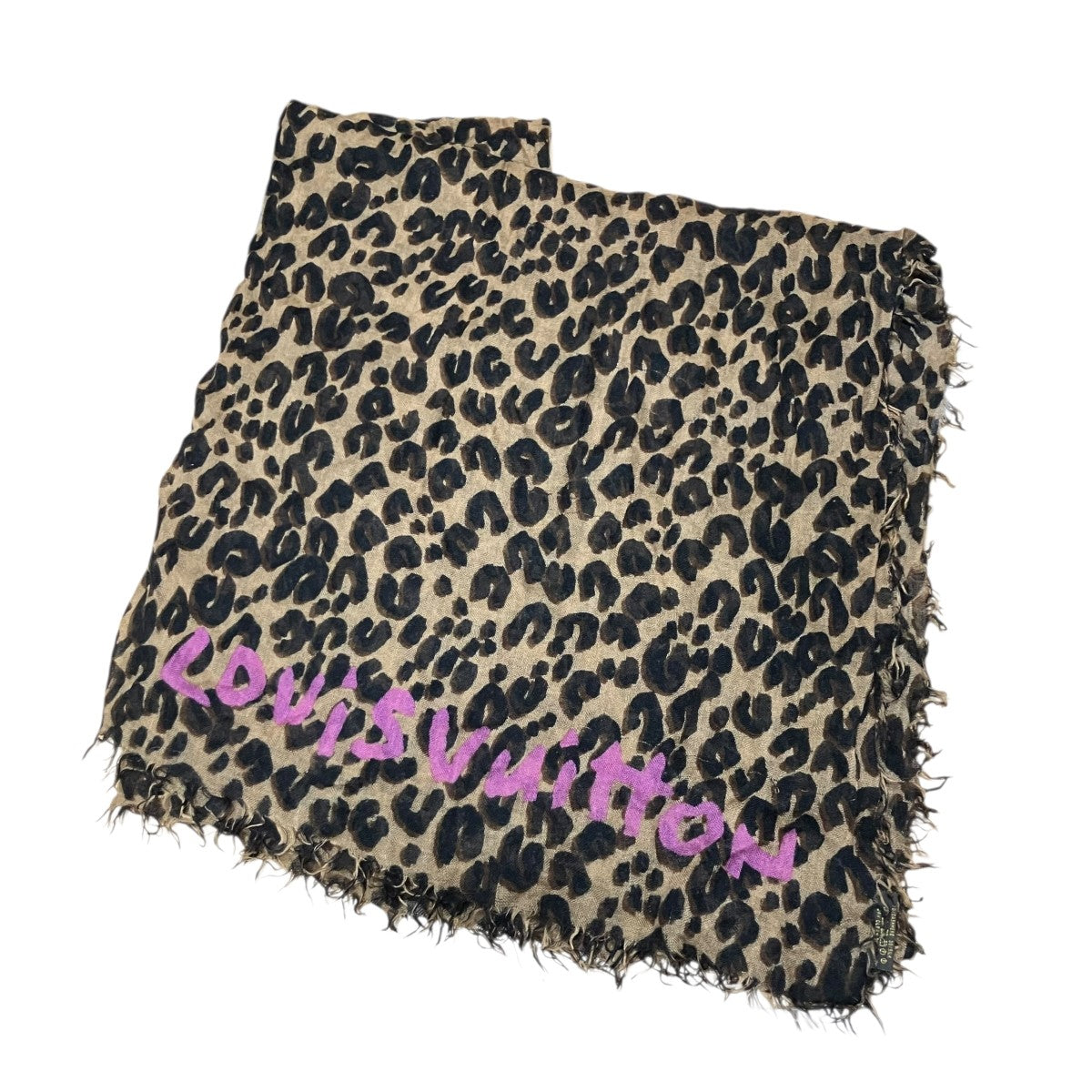 カシミヤロングロゴストール