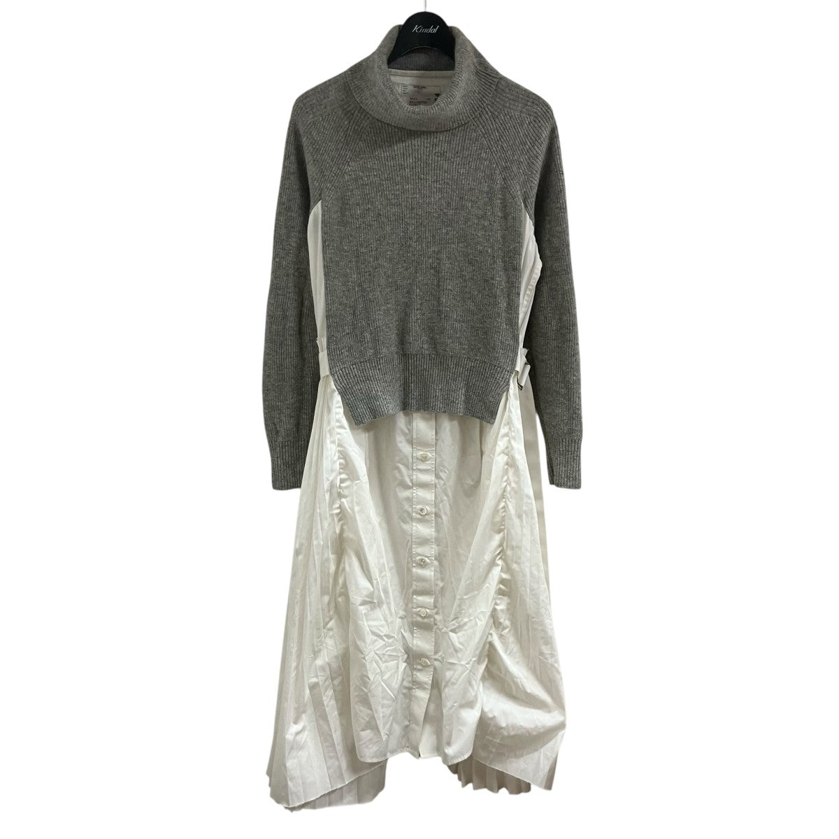 sacai ニットドッキングワンピース 古着・中古-1枚目のアイテム画像