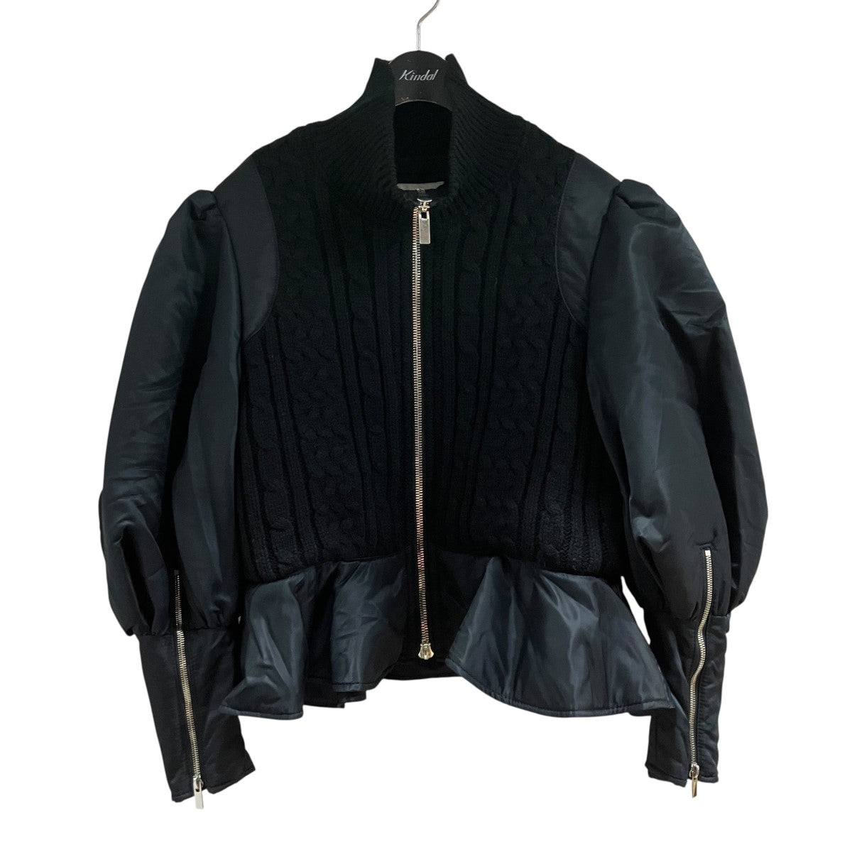 noir kei ninomiya(ノワールケイニノミヤ) ニットドッキングジップ