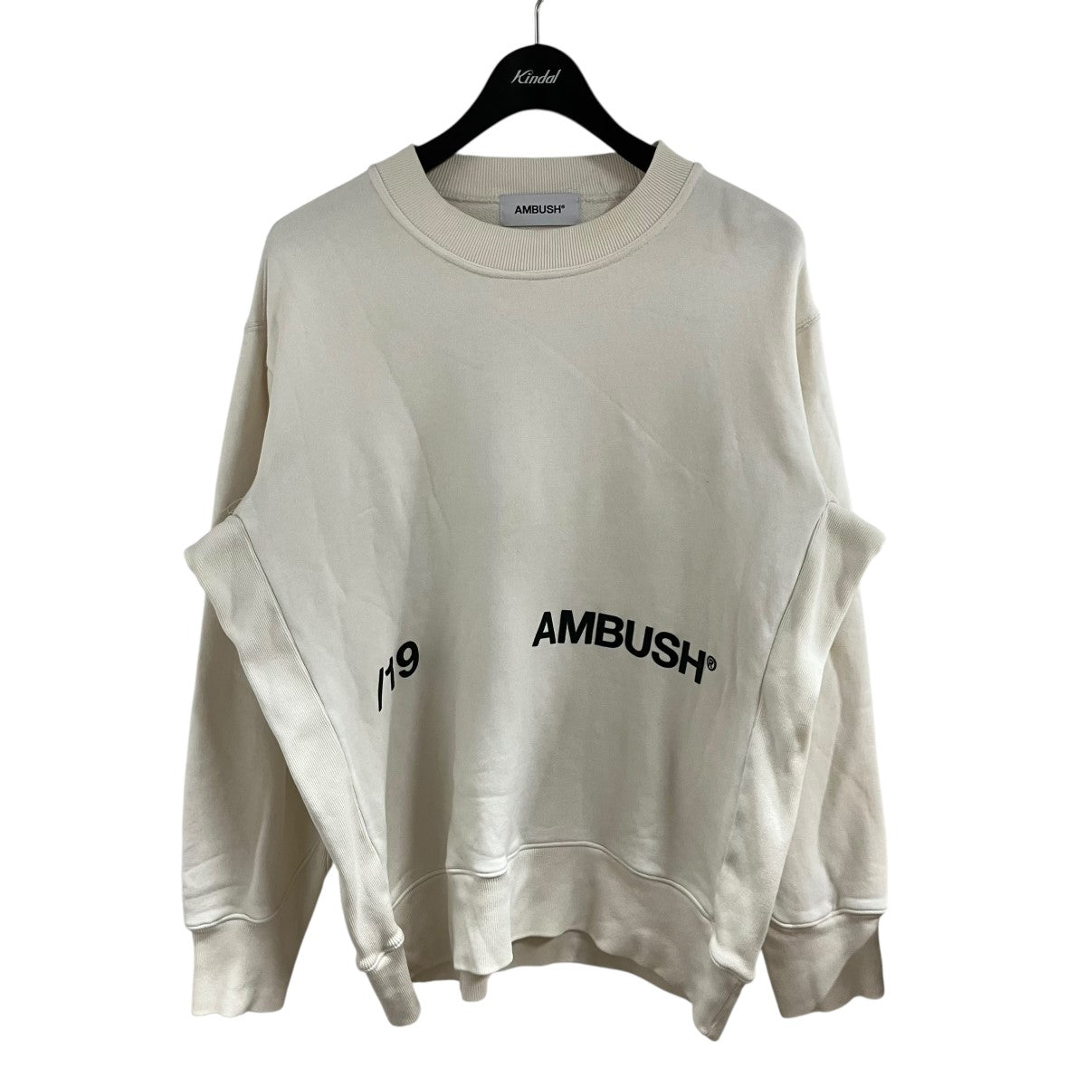 AMBUSH(アンブッシュ) ロゴスウェットトレーナー 12111841 アイボリー 