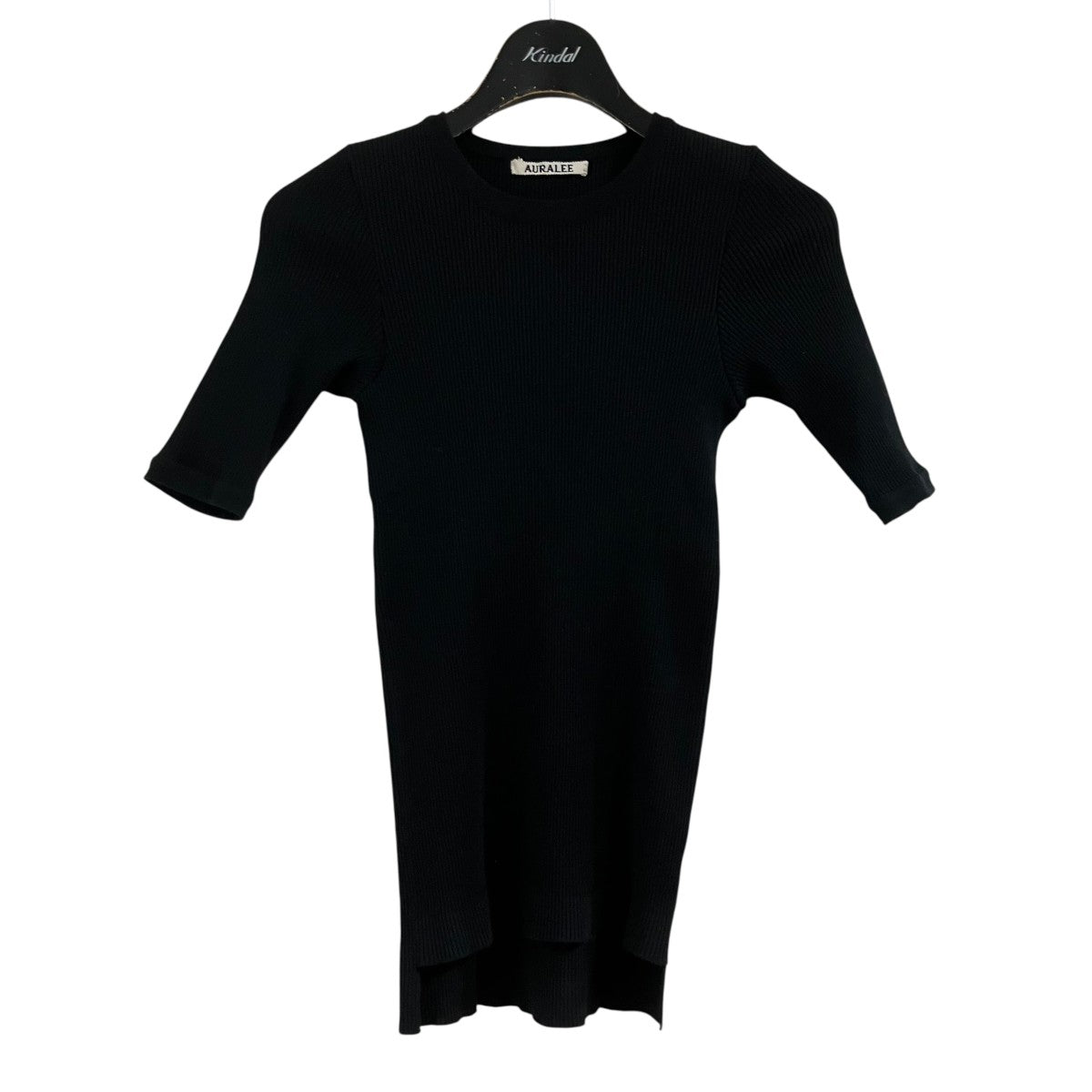auralee リブニットTシャツ AURALEE(オーラリー) リブニットTシャツ A00T02HR ブラック サイズ 0